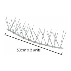 Wolfpack - Brochette Anti Pigeon 0,5 Mètre Double Brochette Polyéthylène 30 Brochettes