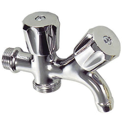 Robinet double pour machine à laver 1/2
