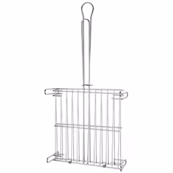 Grille barbecue double Nº 6 - Dimensions : 50x50 cm. - Finition chromé. - Idéale pour barbecues, camping, plage, etc. - Artic ...
