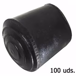 Pointes coniques en caoutchouc. - Diamètre : 20 mm. - Embout extérieur souple. - Sachet de 100 unités. - Article dit : boucho ...