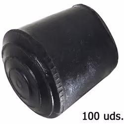 Embout caoutchouc conique - Diamètre : 22 mm. - Embout couvrant flexible. - Sac 100 unités. - Article aussi appelé patin, pro ...