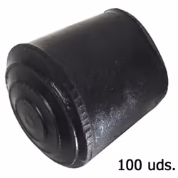 Pointes coniques en caoutchouc. - Diamètre : 35 mm. - Embout extérieur souple. - Sachet de 100 unités. - Article dit : boucho ...