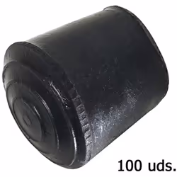 Embout caoutchouc conique - Diamètre : 38 mm. - Embout couvrant flexible. - Sac 100 unités. - Article aussi appelé patin, pro ...