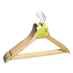 Oryx - Cintre en bois courbé 450 mm. (Pack 3 pièces)