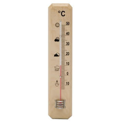 Oryx - Mur/Jardin Thermomètre Bois 20 cm.
