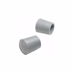 Blocs en caoutchouc pour marcheurs - Diamètre : 25 mm. - Couleur grise. - Sachet de 100 unités.