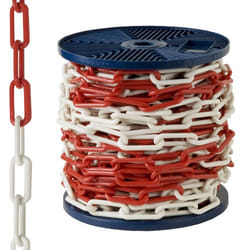 Chaîne en plastique bicolore 8 mm. Rouler 25 mètres