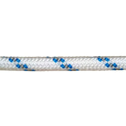 Wolfpack - Corde tressée en polyester blanc/bleu 5 mm. Bobine 200 m.