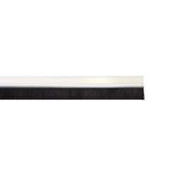 Coupe-froid de porte en pvc transparent avec brosse 1 mètre