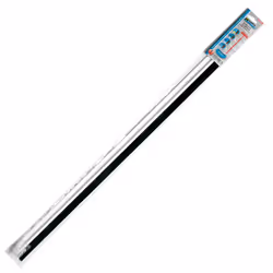 Coupe-froid de porte en métal blanc avec brosse 1 mètre