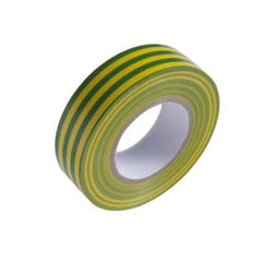 Wolfpack - Ruban isolant 20 m. x 19 mm. Jaune/Vert Usage domestique