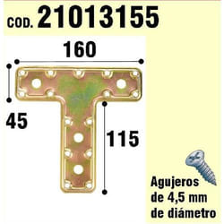 Support Pour Bois Bichromaté Plaque t 160 mm.