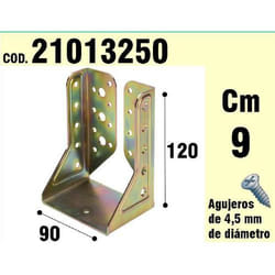 Support Pour Ailes Intérieures En Bois Bichromaté 90 mm.