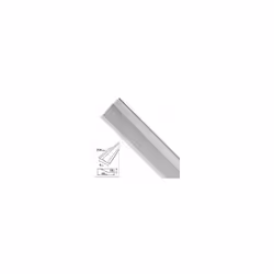Solin adhésif pour céramique - Largeur : 40 mm. - Épaisseur : 1,6 mm. - Longueur : 200 cm. - Fabriqué en Métal - Couleur : ar ...