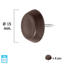 Maurer - Petit Curseur Marron Ø15 (Blister 8 Unités)