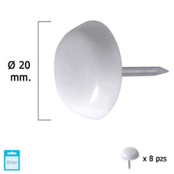 Grand Slider Blanc Ø20 (Blister 8 Unités)