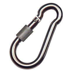 Mousqueton Pompier Inox Avec Sécurité 100x10 Usage Domestique