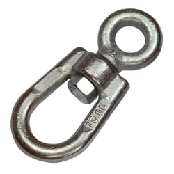 Manille pivotante en acier simple 6 mm