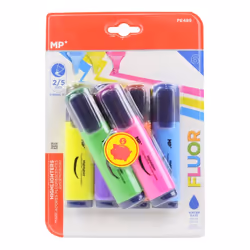 6 Surligneurs Fluo pointe biseautée