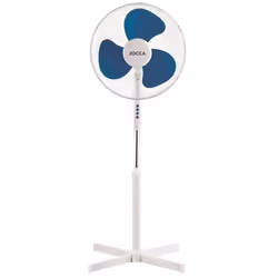 Ventilateur - Jocca - Sur pied - 50W - Blanc et Bleu - 60 dB