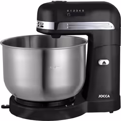 Melangeur - Petrin Robot pétrin - JOCCA - Bol en acier inoxydable 3,5 L - 5 vitesses - Noir et gris