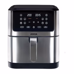Découvrez la friteuse sans huile JOCCA 2193, un appareil de 8L et 1800W en acier inoxydable. Frit, cuit, grille et réchauffe ...