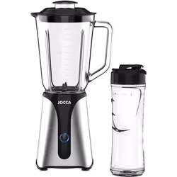 JOCCA 2311, Mélangeur de table, 1 L, 350 W, Noir, Transparent