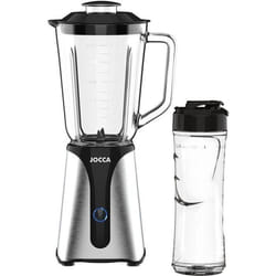 JOCCA 2311 blender 1 L Mélangeur de table 350 W Noir, Transparent