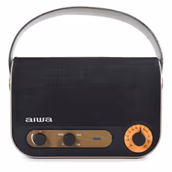 Aiwa RBTU-600, 5 W, 75 - 18000 Hz, Sans fil, Enceinte portable mono, Beige, Noir, Universel
