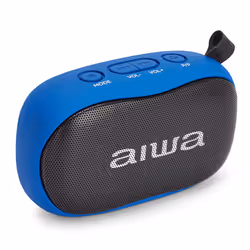 Aiwa BS-110BL enceinte portable Enceinte portable stéréo Bleu, Noir 5 W