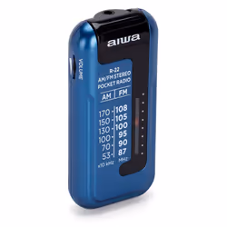 Aiwa R-22BL Radio portable Personnel Analogique Bleu