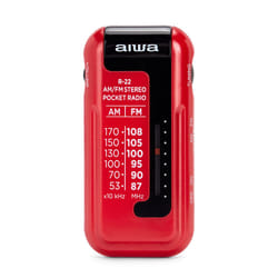 Aiwa R-22RD Radio portable Personnel Analogique Rouge