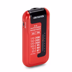 Aiwa R-22RD Radio portable Personnel Analogique Rouge