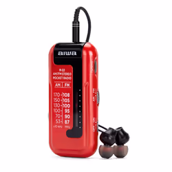Aiwa R-22RD Radio portable Personnel Analogique Rouge