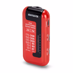 Aiwa R-22RD Radio portable Personnel Analogique Rouge - Vue supplémentaire 4