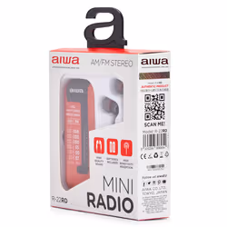 Aiwa R-22RD Radio portable Personnel Analogique Rouge - Vue supplémentaire 7