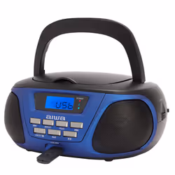 Aiwa BBTU-300BL Système stéréo portable Analogique 5 W AM, FM, MW Noir, Bleu Lecture de MP3 - Vue supplémentaire 4
