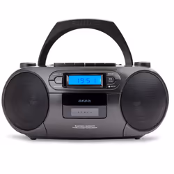 Aiwa BBTC-550BK, Numérique, FM, PLL, Lecteur, CD, CD-R, CD-RW, Next, Pause, Play, Précedent, Programme, Répéter, 6 W