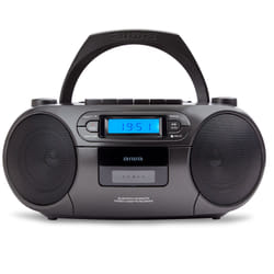 Aiwa BBTC-550BK Système stéréo portable Numérique 6 W FM, PLL Noir Lecture de MP3