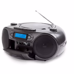 Aiwa BBTC-550BK Système stéréo portable Numérique 6 W FM, PLL Noir Lecture de MP3