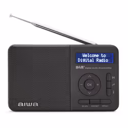 Aiwa RD-40DAB/BK, Portable, Numérique, DAB+, FM, 2 W, 5,08 cm, LCD
