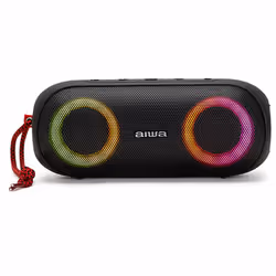 Aiwa BST-650BK, 20 W, 60 - 20000 Hz, Sans fil, 10 m, USB Type-C, Enceinte portable mono
