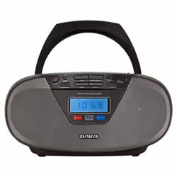 Aiwa BBTU-400BK, Analogique et numérique, FM, Lecteur, CD, CD-R, CD-RW, Haut, 6 W