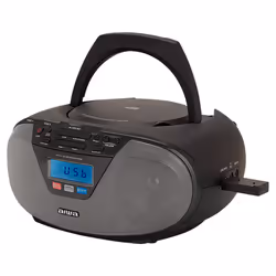 Aiwa BBTU-400BK Système stéréo portable Analogique et numérique 6 W FM Noir Lecture de MP3