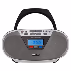 Aiwa BBTU-400SL, Analogique et numérique, FM, Lecteur, CD, CD-R, CD-RW, Haut, 6 W