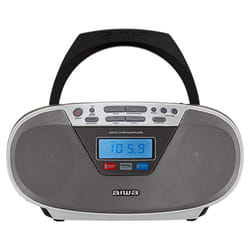 Aiwa BBTU-400SL Système stéréo portable Analogique et numérique 6 W FM Argent Lecture de MP3