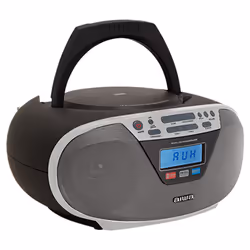 Aiwa BBTU-400SL Système stéréo portable Analogique et numérique 6 W FM Argent Lecture de MP3