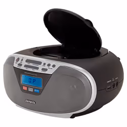 Aiwa BBTU-400SL Système stéréo portable Analogique et numérique 6 W FM Argent Lecture de MP3
