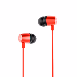 Aiwa ESTM-30RD, Avec fil, Appels/Musique/Sport/Au quotidien, 20 - 20000 Hz, 13 g, Casque, Rouge