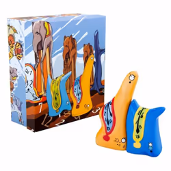 Set Sel et poivre en céramique Collection Horloge Salière H. 11.5 cm - L 5.5 cm - P. 4 cm Poivrière H.7.5 cm - L 5 cm - P. 3. ...